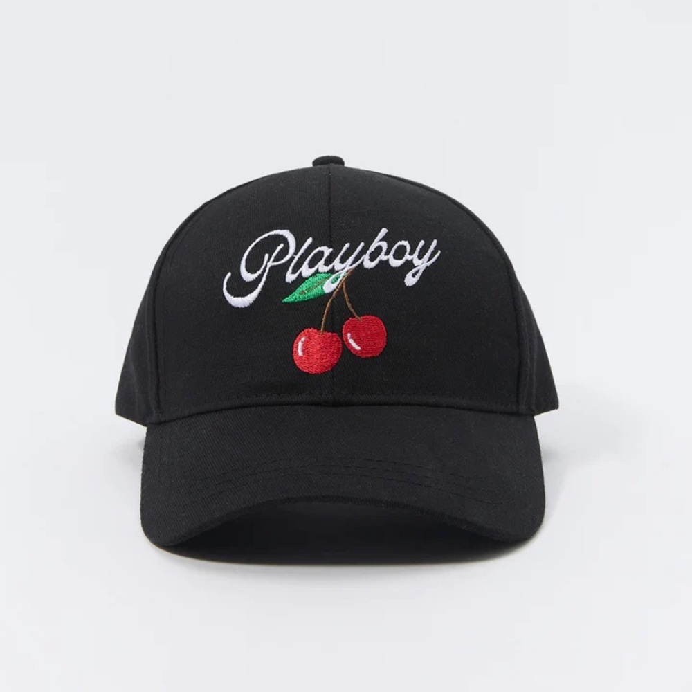 Playboy Black Cherry SnapBack Baseball Hat